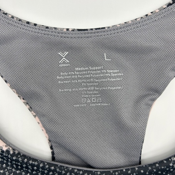 Xersion Women's Peach Camo Medium Support Sports Bra Sizes M L XL XXL - Picture 9 of 14